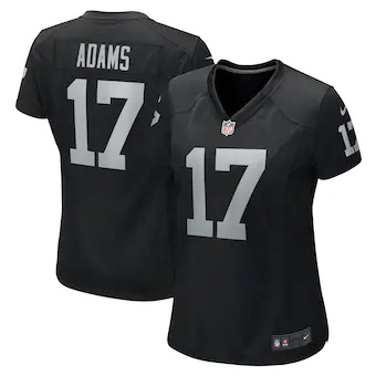 womens nike davante adams black las vegas raiders game jers